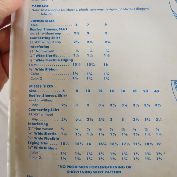 VTG Authenic Pattern Inc #320 Large Full Square Dancing Circle Skirt Swirl Pat. - Picture 9 of 15